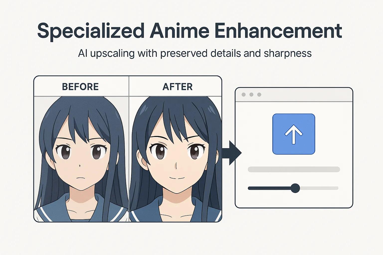 AI Anime Upscaler preserving art style