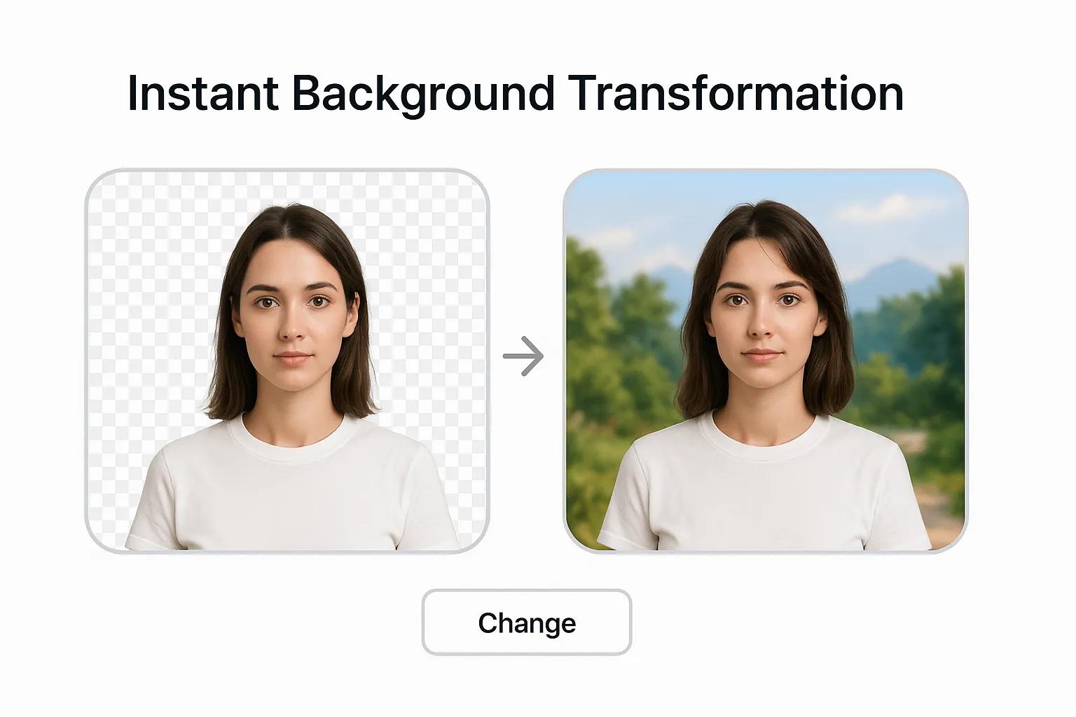 AI Background Changer transforming image backgrounds