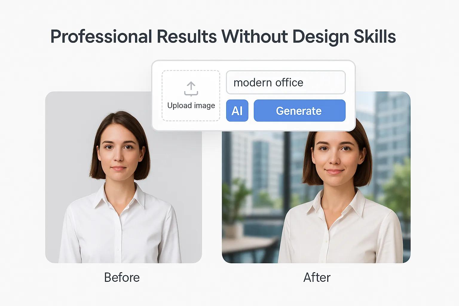 Professional results with AI Background Changer