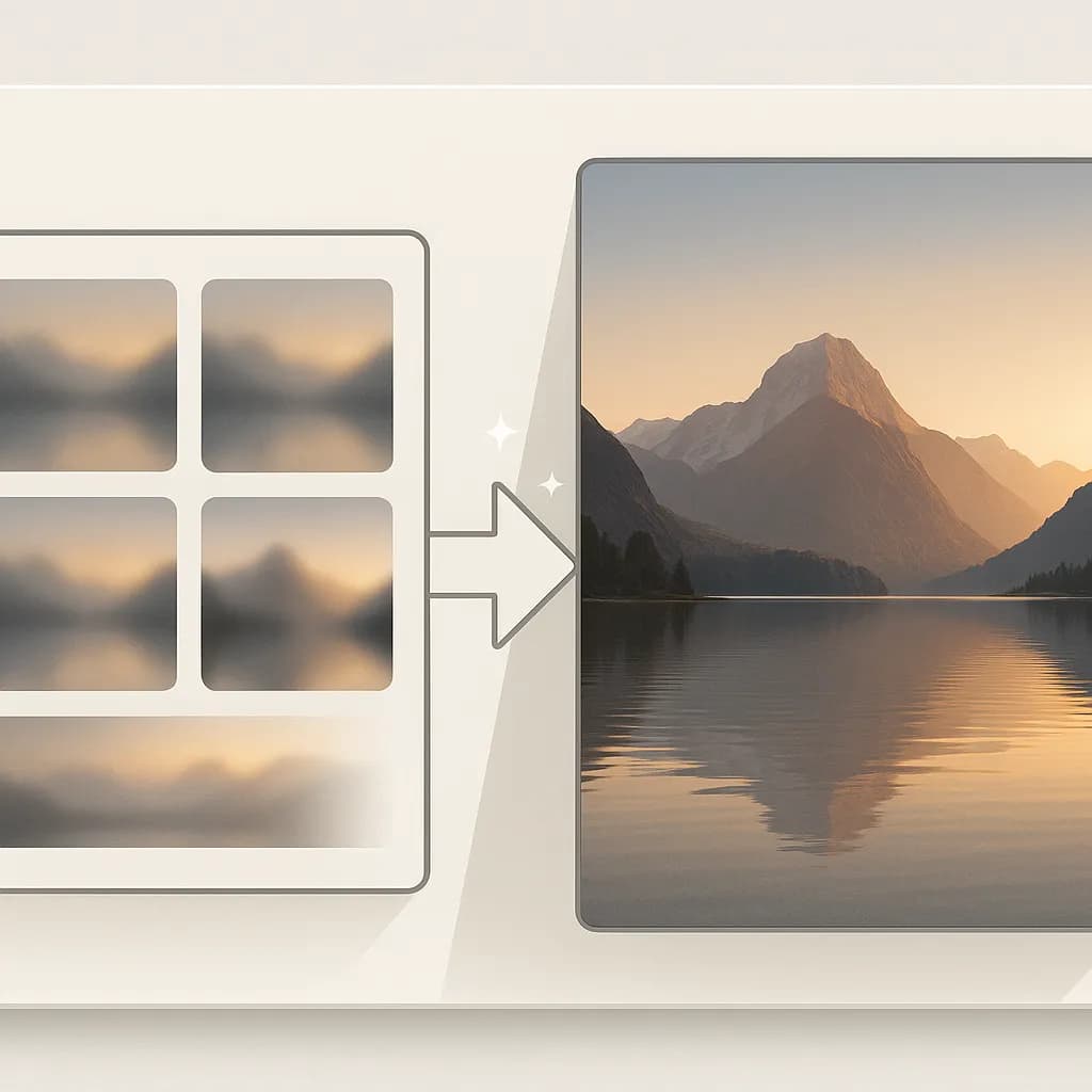 AI Blur Remover upscaling images to 4K resolution with batch processing