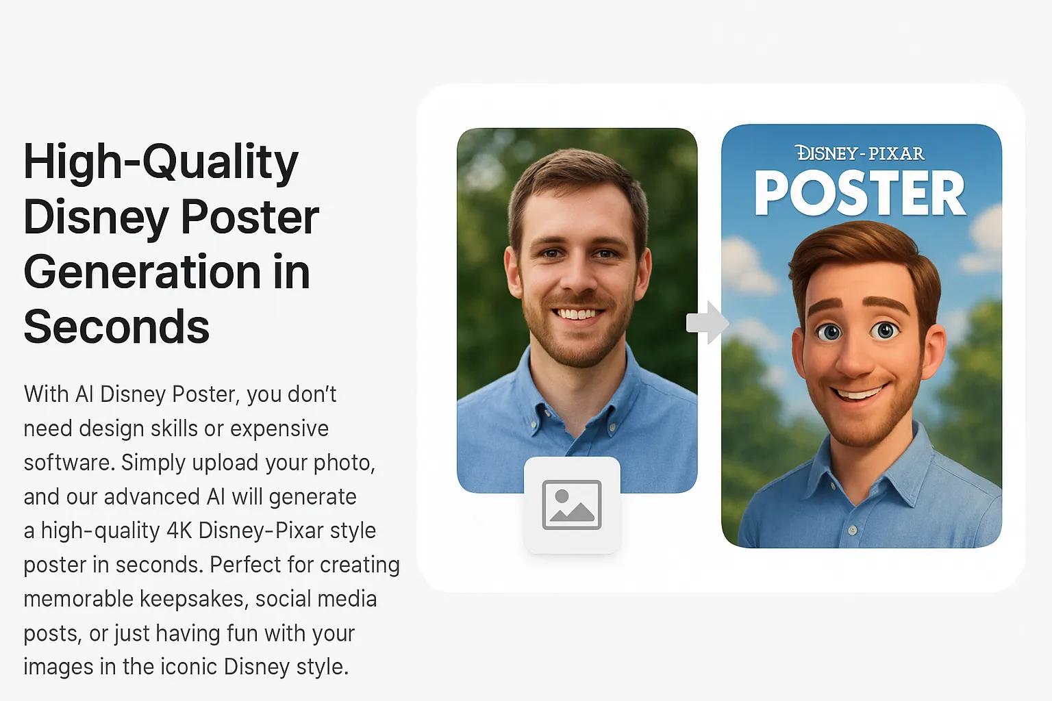 High-quality Disney poster generation process