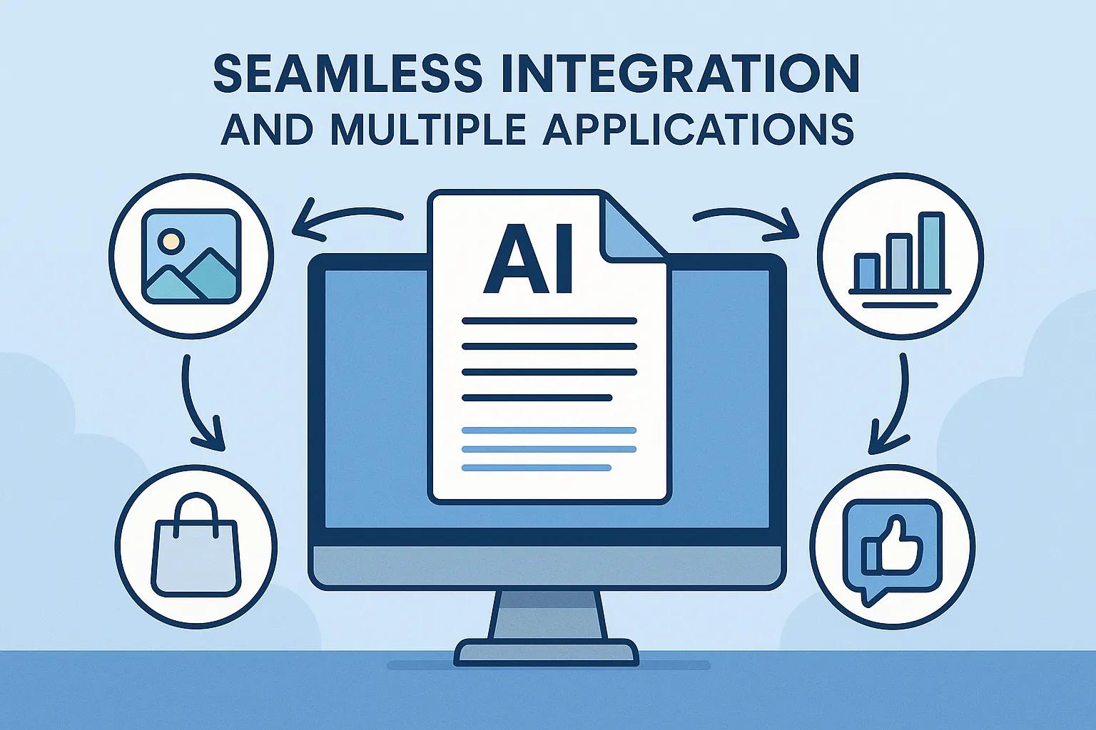 Multiple devices showing AI Image To Caption in action