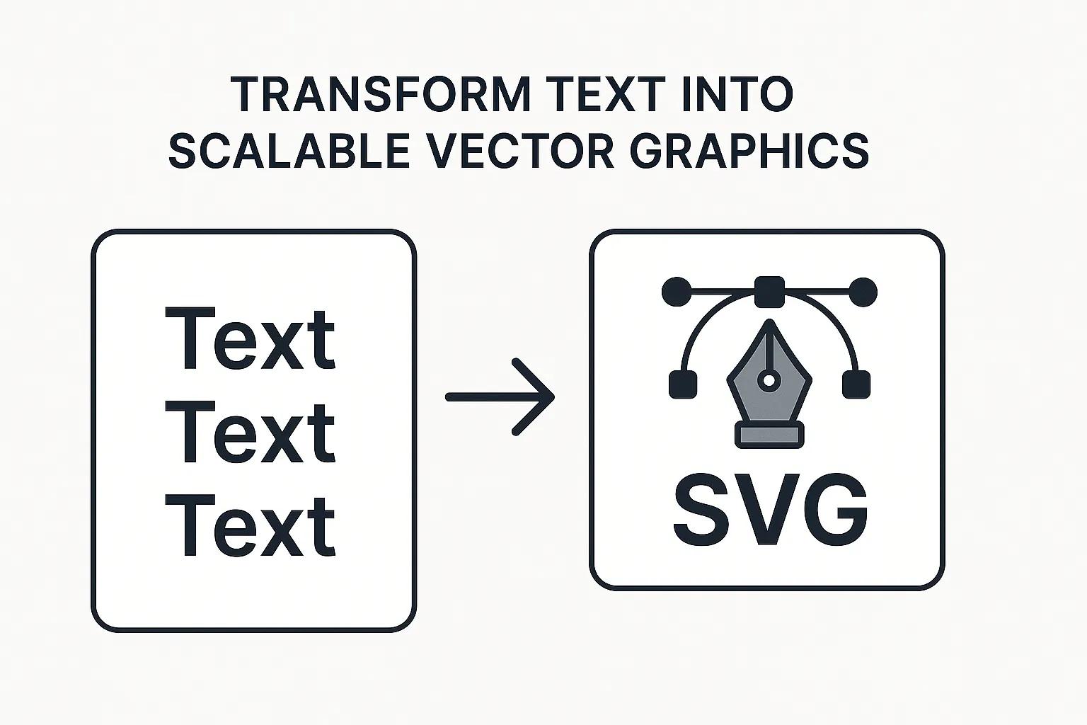 AI Vector Generator text to vector transformation